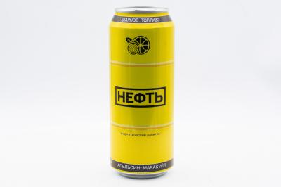 Напиток энергетический газированный NEFT со вкусом "Апельсин-Маракуйя" 500 мл