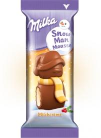 Шоколадная фигурка Milka Snowman Mousse Milk Creme 30 гр