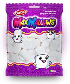 Маршмеллоу MAXMALLOWS белые трубочки ванильные 250 грамм