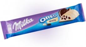 Шоколадный батончик Milka Oreo White 41 гр