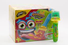 Жидкая конфета-гель леденец Кисточка Johny Bee Mr Squeezy Pop Paint 32г