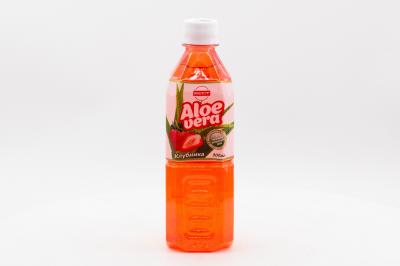 Напиток б/а негаз. Бест с кусочками Алоэ Вера и соком Алоэ Вера "Клубника" 500мл